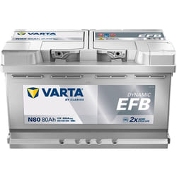 Batterie Varta Blue Dynamic efb N80 12v 80ah 800A 580 500 080 L4D