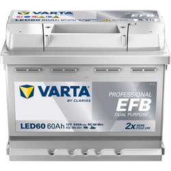 Varta - Batterie Professional Dual Purpose efb led 60 12V 60AH 680 amps 246x175x190 + Droite
