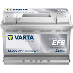 Batterie VARTA Professional Dual Purpose EFB LED 70 12V 70AH 760 AMPS 278x175x190 + Droite