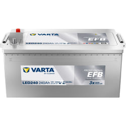 Varta - Batterie Professional Dual Purpose efb led 240 12V 240AH 1200 amps 518x276x242 + Gauche