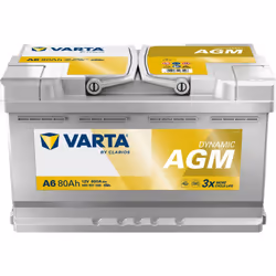 Varta - Batterie de démarrage Silver Dynamic L4 A6 12V 80Ah / 800A 580901080