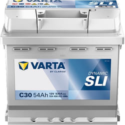 Varta Automotive Dynamic Sli (c30) 12 V 54 Ah 530 A - Batterie Humide Pour Voiture Avec Équipement Standard Et Sans Système De D