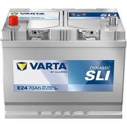 Varta Automotive Dynamic Sli (e24) 12 V 70 Ah 630 A - Batterie Humide Pour Voiture Avec Équipement Standard Et Sans Système De D