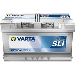 Varta Automotive Dynamic Sli (f17) 12 V 80 Ah 740 A - Batterie Humide Pour Voiture Avec Équipement Standard Et Sans Système De D