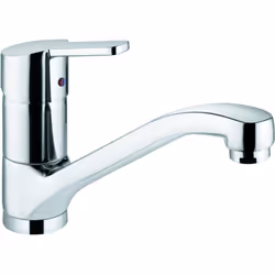 KLUDI LOGO NEO 1x Mitigeur monocommande d'évier DN 15 levier fermé montage monotrou débit 12 l/min à 3 bar mousseur M 24 x 1  ...