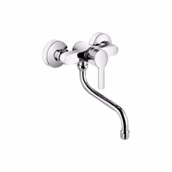 Matériau : laiton Surface : chromée Mitigeur : monocommande Cartouche céramique avec limiteur d´eau chaude Bec orientable à 1 ...
