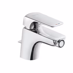 Mitigeur de bidet montage monotrou débit 6 l/min à 3 bar mousseur PCA s-pointer M24x1 cartouche céramique avec sécurité contr ...
