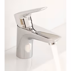 Mitigeur de lavabo KLUDI Pure & Solid 75 Chromé - Monotrou - Laiton - Courbes fines et raffinées