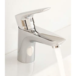 Mitigeur de lavabo KLUDI Pure & Solid 75 Chromé - Monotrou - Laiton - Courbes fines et raffinées
