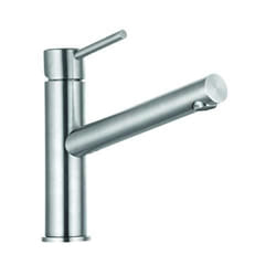 KLUDI STEEL MITIGEUR MONOCOMMANDE DN 15 AVEC BEC FIXE ORIENTABLE