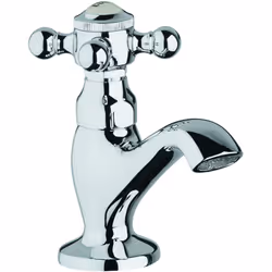 KLUDI 1926 1 x robinetterie de lavabo DN 15 poignée croisée montage monotrou Tête céramique 180 débit 15 l/min à 3 bar Marqua ...