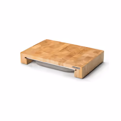 Continenta 4026 planche à découper pour cuisine Rectangulaire Bois Acier inoxydable, Bois