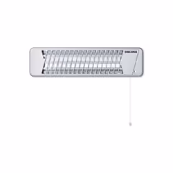 STIEBEL ELTRON IW 120, Chauffage d'appoint électrique à quartz, Verre quartz, IPX4, Intérieure et extérieure, Argent, Métal