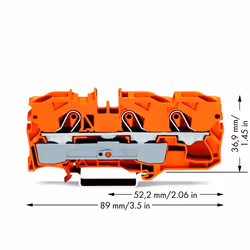 Wago 2010-1302 bornier Orange