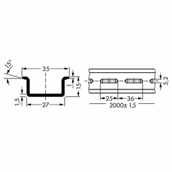 Wago 210-197 kit de support