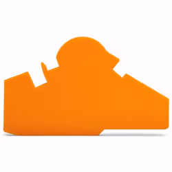 Wago 282-386, Séparateur de bornier, Orange, 1,5 mm, 122 mm, 71,7 mm, 9,351 g