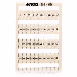 Wago 209-702, Marqueurs de bornier, Blanc, 4 mm, 5,3 g
