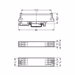 Wago 288-602 accessoire de bornier Profil de cache 50 pièce(s)