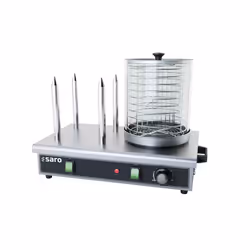 Saro HW 2, Appareil à hot dog, Verre, Acier inoxydable, 110 °C, Acier inoxydable, Transparent, 650 W, 230 V