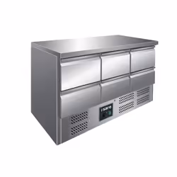 Saro VIVIA S 903 S/S TOP 6S, Base du chef, Pose libre, Acier inoxydable, Acier inoxydable, 6 tiroir(s), 205 L