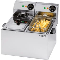 Saro PROFRI 44 Double 8 L Autonome 400 W Friteuse Acier inoxydable