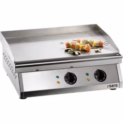 Saro FRY TOP 610, Acier inoxydable, Pose libre, Acier inoxydable, 2 zone(s), Rotatif, 300 °C