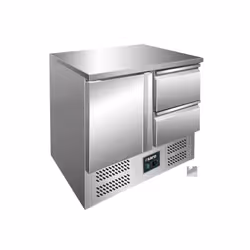 Saro VIVIA S 901 S/S TOP 2x1/2 GN, Base du chef, Pose libre, Acier inoxydable, Acier inoxydable, 1 portes(s), 2 tiroir(s)
