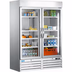 Saro G 920, Vitrine réfrigérée de point de vente, Pose libre, Gris, Acier, Côte à côte, 1078 L