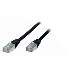 S-Conn Cat5e, 1m câble de réseau Noir F/UTP (FTP)