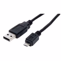 S-Conn 0.5m USB2.0 A- microUSB2.0 B, 0,5 m, USB A, Micro-USB B, USB 2.0, Mâle/Mâle, Noir