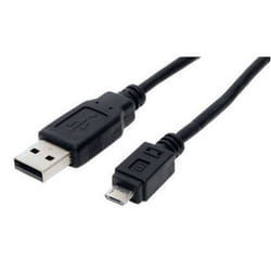 S-Conn 1m USB 2.0 A - MicroUSB 2.0 B câble USB USB A Micro-USB B Noir