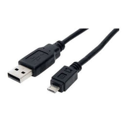 S-Conn 1.8m USB2.0 A- microUSB2.0 B câble USB 1,8 m USB A Micro-USB B Noir