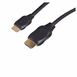 shiverpeaks BS77470-2, 1 m, HDMI Type A (Standard), HDMI Type C (Mini), Compatibilité 3D, Noir