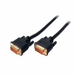 S-Conn 2m DVI-D, 2 m, DVI-D, DVI-D, Mâle, Mâle, Noir