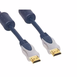 Alcasa 2m HDMI Cable, 2 m, HDMI Type A (Standard), HDMI Type A (Standard), Noir, Argent