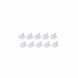 shiverpeaks BS72040-10, RJ-11, Blanc, Mâle, Droit, Or, 10 pièce(s)