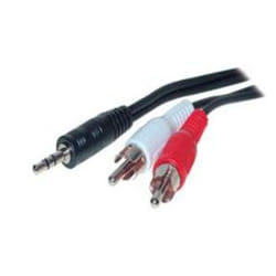 shiverpeaks 3.5mm/2 x RCA 1.5m câble audio 1,5 m 3,5mm Noir, Rouge, Blanc