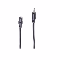shiverpeaks BS30805-1.5, 3,5mm, Femelle, 3,5mm, Mâle, 1,5 m, Noir