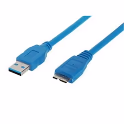 shiverpeaks BS77193, 3 m, USB A, Micro-USB B, USB 3.2 Gen 1 (3.1 Gen 1), Mâle/Femelle, Bleu