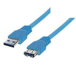 shiverpeaks BS77133 câble USB 3 m USB 3.2 Gen 1 (3.1 Gen 1) USB A Bleu