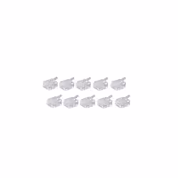 shiverpeaks BS72050-DEC-10, RJ-12, Blanc, Mâle, Droit, Or, 10 pièce(s)