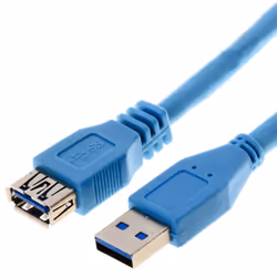 Helos 014685, 1,8 m, USB A, USB A, USB 3.2 Gen 1 (3.1 Gen 1), Mâle/Mâle, Bleu