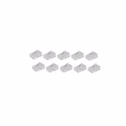 shiverpeaks BS72051-10, RJ-45, Blanc, Mâle, Droit, Or, 10 pièce(s)