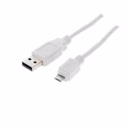 shiverpeaks BS77181-W, 1 m, USB A, Micro-USB B, USB 2.0, 480 Mbit/s, Blanc