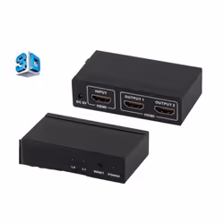 shiverpeaks 2 x HDMI switch, HDMI, 2x HDMI, 1 x HDMI 1.4, 3840 x 2160 pixels, Noir, Métal