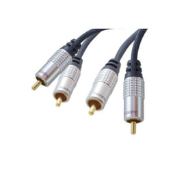 shiverpeaks sp-PROFESSIONAL câble audio 1 m 2 x RCA Bleu, Chrome