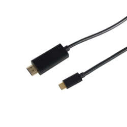 S-Conn 10-57185 câble vidéo et adaptateur 1,8 m HDMI Type A (Standard) USB Type-C Noir