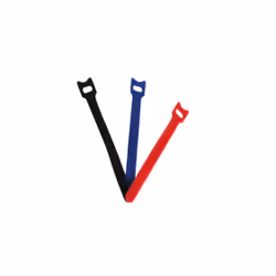 shiverpeaks BS18-10001, Attache-câbles à crochets et à boucles, Nylon, Polyester, Noir, Bleu, Rouge, 145 mm, 12,6 mm, 12 pièc ...