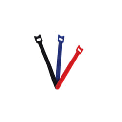 shiverpeaks BS18-10001 serre-câbles Attache-câbles à crochets et à boucles Nylon, Polyester Noir, Bleu, Rouge 12 pièce(s)