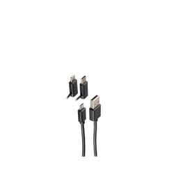 shiverpeaks BS14-15025 câble USB 1 m USB 2.0 USB A Micro-USB B Noir